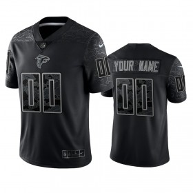 Camiseta Hombre NFL Atlanta Falcons Personalizar Negro Reflective Limited